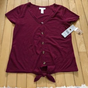 buttoned tee